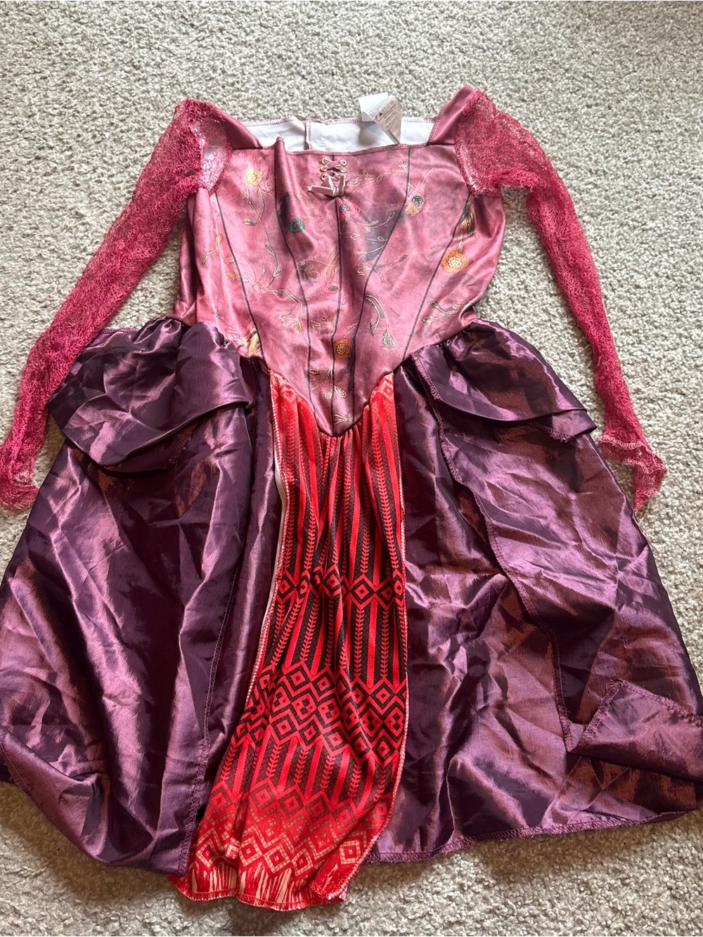 Disney Sarah Sanderson Hocus Pocus Dress Costume Sz Large 10 12 World Land